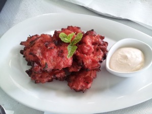 The original, deep-fried tomato fritters