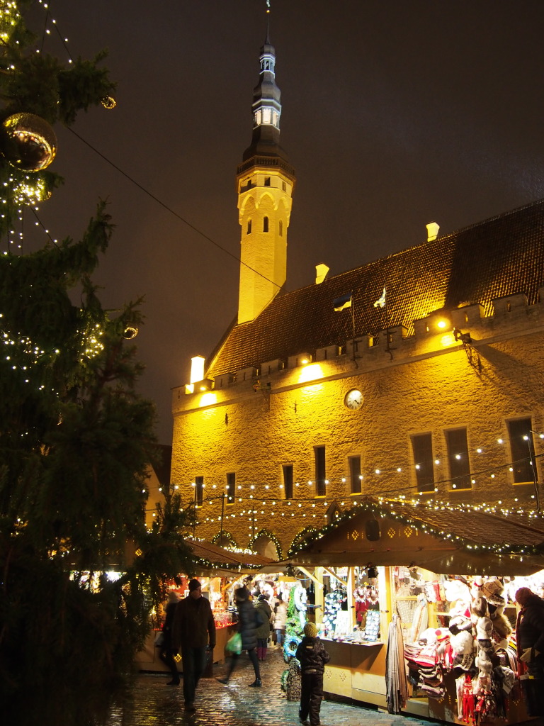 The Christmas Market at the base of the Town Hall in Tallinn Estonia's Christmas Market