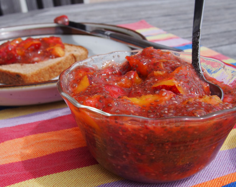 Nectarine-Chia-Strawberry-Jam