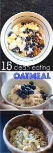 I love oatmeal! It's one of my all time favorite breakfast meals. But oatmeal can get unhealthy quickly! It doesn't need to. There are a TON of healthy oatmeal recipes!! This post has some super tasty clean eating oatmeal recipes!